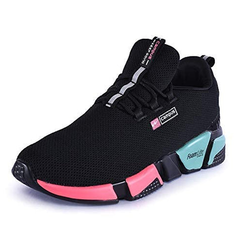 Image of Campus Women's Alexa Blk/Rani Running Sport Shoe-7 UK (40 EU) (5G-663)