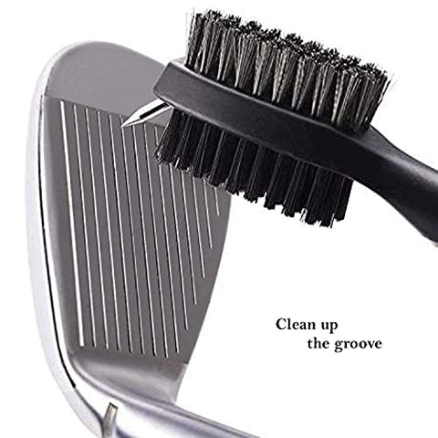 Image of Favritt Golf Towel for Golf Bag with Clip and Accessories Set Golf Cleaning Brush Golf Club Cleaner Golf Gift for Men ,Women, Children