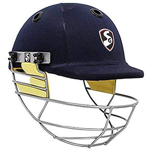 Image of SG blazetech xl cricket helmet, x-large, blue
