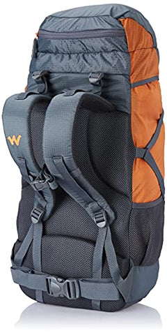Image of Wildcraft 45 Ltrs Grey and Orange Rucksack (8903338073864), Large