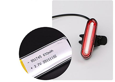 Image of Lista 120 Lumens Rechargeable USB Rear Light Bicycle Cycling Taillight LED Waterproof MTB Road Bike Tail Lamp Rear Light for Bicycle