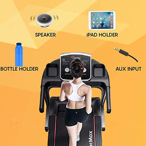 Image of PowerMax Fitness TDM-101 2HP (4HP Peak) Motorized Treadmill with Free Installation Assistance, Home Use & Automatic Programs