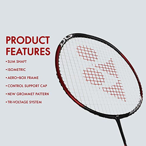 Image of YONEX Voltric 0.7 DG Slim Tri Voltage System Graphite Badminton Racquet (Navy Blue , 35 Lbs Tension, Slim Shaft)