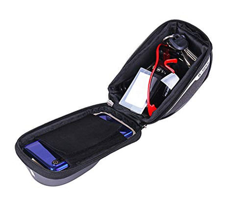 Image of B-Soul Waterproof Cycle Frame Bag with Touch Screen Bicycle Pouch Mobile Holder for All Phones Under 6.8 Inches (Black)