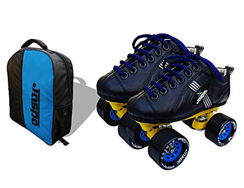 Image of Jaspo pro-10 Quad Shoe Skates (Blue, 6 UK(Foot Length 25.1 cms))