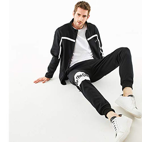 Image of MANTORS Men's Full Zip Tracksuit Set Casual Jogging Athletic Sweat Suits 29Gray M