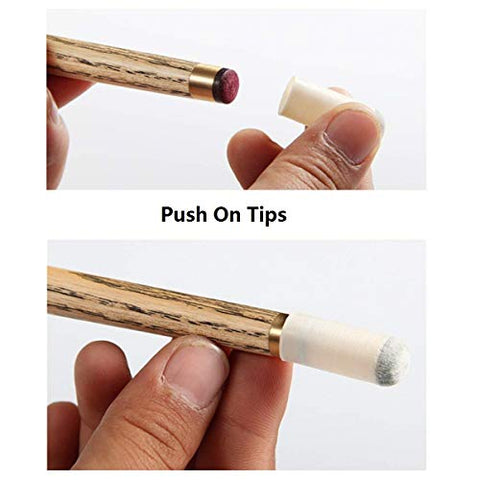 Image of MeiMeiDa 100 Pieces Slip On Pool Cue Tips, cue Stick Tips 9mm 10mm 11mm 12mm 13mm Billiard cue Tips with Box