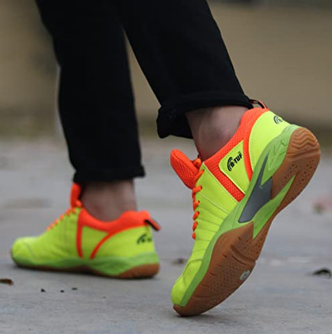Image of B-Tuf Unisex's Green Badminton Shoes-4 (BT-SH-FIRE-GO-4)
