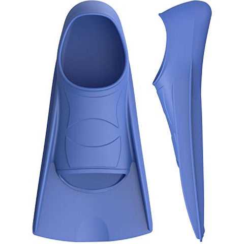Image of Gintenco Swim Fins, Swim Training Fins for Snorkeling Swimming Diving, Floating Fins Comfortable Swim Flippers Travel Size with Bag for Adults Men Women Kids
