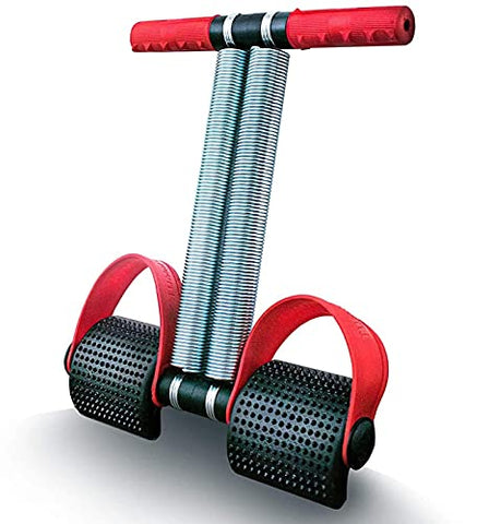 Image of FITNESS INDIA™ Tummy Trimmer & Toning Tube (Combo of 2) Pull Reducer Body Toner Exerciser Home Gym Equipment Leg Hand Biceps - Multicolour
