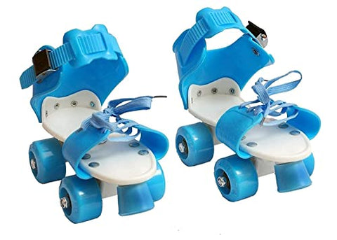 Image of BAGHWALE PRODUCTS Sterling Adjustable Roller Skates for Kids Junior Girls Boys Outdoor Sports Games Adjustable Size 16 CMT. to 21 CMT