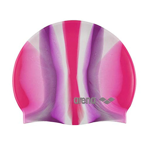 Image of arena Pop Art Swim Cap, Pop Pink/Fuchsia