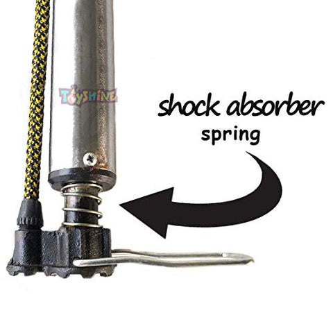 Image of Toyshine High Pressure Portable Multipurpose Bicycle Steel Air Pump, Mix Color (SSTP)