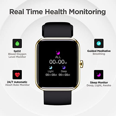 Image of boAt Xtend Smartwatch with Alexa Built-in, 1.69” HD Display, Multiple Watch Faces, Stress Monitor, Heart & SpO2 Monitoring, 14 Sports Modes, Sleep Monitor & 5 ATM Water Resistance(Pitch Black)