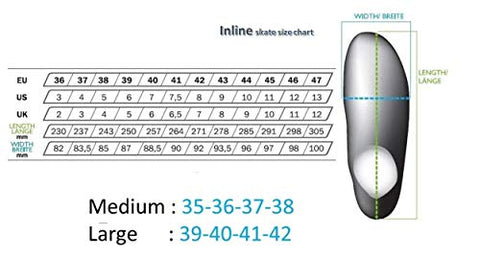 Image of Slyk Sterling Adjustable Inline Skates 100 mm 3 - Polyurethane Speedy Wheels Tri-Skate with ABEC-11 Bearings + Carrier Buckle Hook Strap