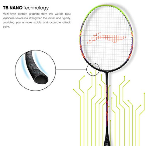 Image of Li-Ning Turbo 99 Strung Carbon Fibre Racket With Free Full Cover
