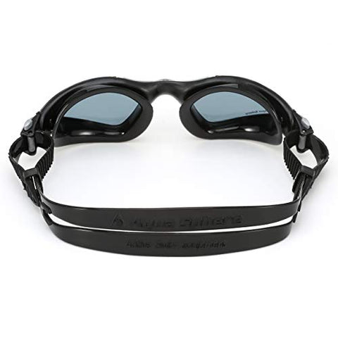 Image of Aqua Sphere Kayenne Swim Goggles with Smoke Lens (Black/Silver)