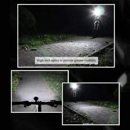 Image of AFPIN 2-in-1 Rechargeable - Cycle Lights (3 Modes) Cycle Light and Horn/Cycle Lights Rechargeable Waterproof (140 dB) Cycle Light with Horn LED Front Light