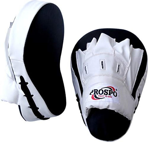Image of Prospo Focus Pad Curved+Prospo 12 oz Training and Fighting Boxing Gloves with Hand wrap Gloves (syenthetic Leather)