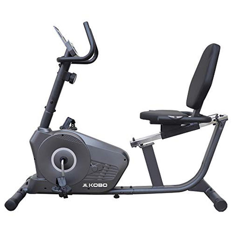 Image of Kobo RB-1 Magnetic Recumbent Exercise Bike for Fitness with Adjustable Seatmagnetic Resistancehand Pulse and Monitor LCD Display (Imported)