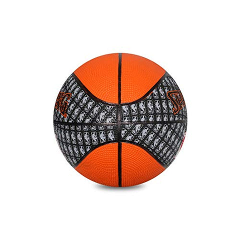 Image of Spalding NBA Rubber Basketball, Size 3 (Orange, Black)