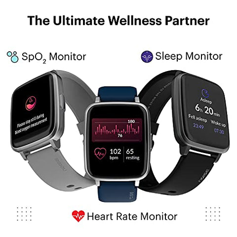Image of Noise ColorFit Pulse Spo2 Smart Watch with 10 days battery life, 60+ Watch Faces, 1.4" Full Touch HD Display Smartwatch, 24*7 Heart Rate Monitor Smart Band, Sleep Monitoring Smart Watches for Men and Women & IP68 Waterproof (Jet Black)