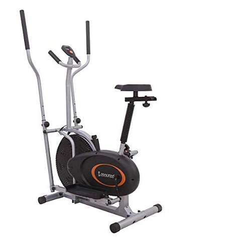 Image of Cockatoo Ob-06 Elliptical Cross Trainer, Exercise Bike(1 Year Warranty, Free Installation Assistance), Steel, Multicolour
