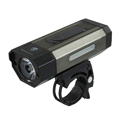 Image of SHIVEXIM Waterproof Rechargeable USB Charging Cycle Front LED Light Headlight (Grey)