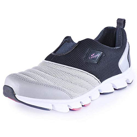 Image of Campus Women's L.Gry/D.Gry Running Shoes-7 UK/India (41 EU) (Montee)