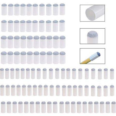 Image of MeiMeiDa 100 Pieces Slip On Pool Cue Tips, cue Stick Tips 9mm 10mm 11mm 12mm 13mm Billiard cue Tips with Box