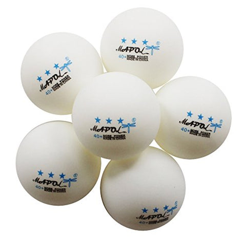 Image of MAPOL REGAIL 3-star 40 mm Table Tennis Balls Advanced Training Ping Pong Balls, White -50 Pieces