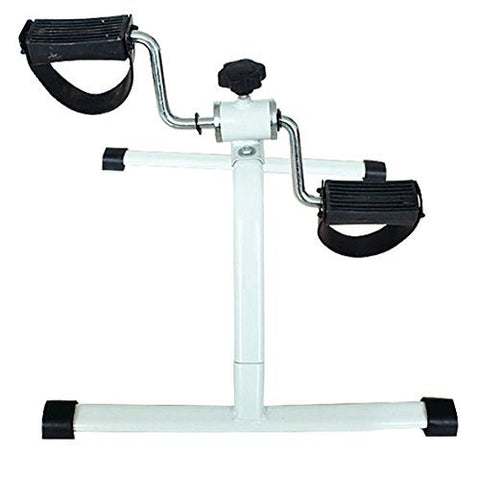 Image of Klapp Pedal Exercise Mini Bike,Cycle Aid with Adjustable Resistance Ab Care King Toner (White)