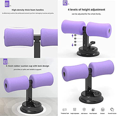 Image of SKYTONE Home Fitness Equipment Sit-ups and Push-ups Assistant Device Lose Weight Gym Workout Abdominal curl Exercise with Suction Cup