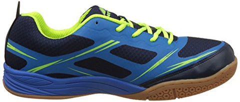 Image of Nivia Super Court Badminton ShoeS (Navyblue/Lime, 12)