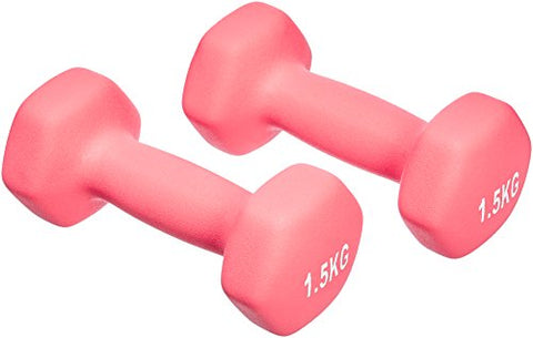 Image of AmazonBasics Neoprene Dumbbell Pair, 2 x 1.5Kg