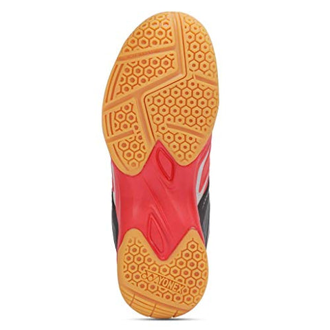 Image of YONEX Unisex Non Marking Badminton Shoes (Tokyo Red, Black, UK 8)