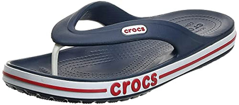 Image of crocs Unisex Adult Bayaband Flip Navy/Pepper Slipper-4 Men/ 5 UK Women (M5W7) (205393-4CC)
