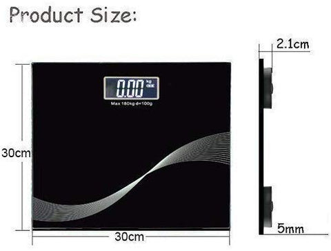 Image of Ardith Electronic Thick Tempered Glass LCD Display Digital Personal Bathroom Health Body Weight Weighing Scales For Body Weight, Weight Scale Digital For Human Body