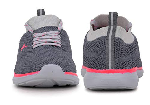 Image of Sparx Women SL-146 Grey Pink Sports Shoes
