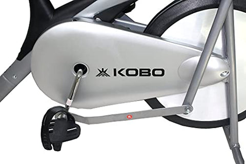 Image of KOBO AIR Bike Delux Exercise Cycle with Back Rest Dual Action / Electronic Meter