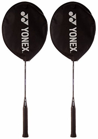 Image of YONEX GR 303 Saina Nehwal Special Edition Aluminium Badminton Racquet (Set of 2) Black.