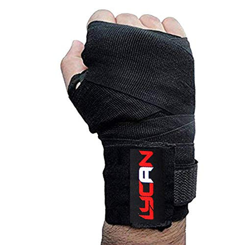 Image of Lycan Boxing Wrap Black, Cotton