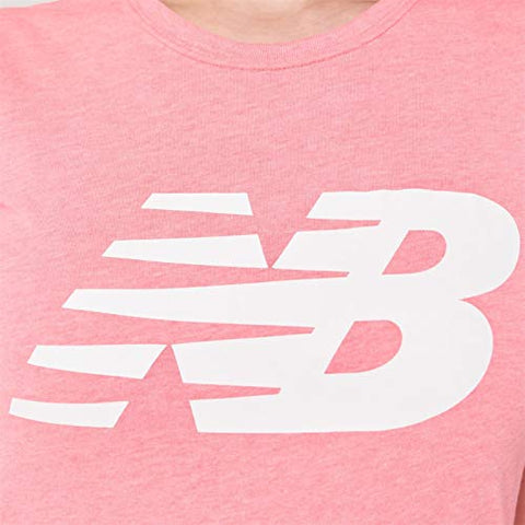 Image of New Balance Womens Logo Graphic QT T Shirt Pink S
