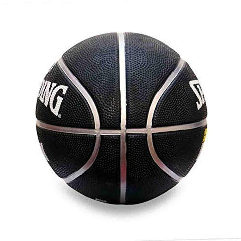 Image of Spalding Slamdunk Rubber Basketball (Color: Black, Size: 5