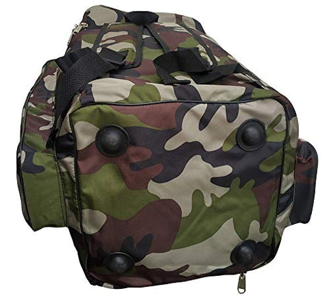 Image of Spartan Ms Dhoni Cricket Kit Camouflage Backpack- White Print