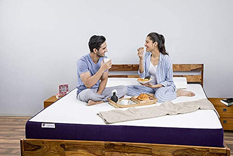 Image of Sleep Ninja Dual HR Foam 5'' Single Bed Size Turn- Reversible Soft and Firm Double Side Mattress | Premium HR Mattress with Free Pillows (72 * 36 * 5 Inches)