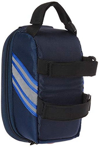 Image of Amazon Brand - Solimo Bicycle Saddle Bag with Touchscreen Pocket for Smartphone, Blue