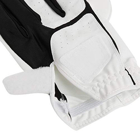 Image of Puma Golf Male 2018 Men's Flexlite Golf Glove 2018 Flex Lite Glove (Men's, Cadet Left Hand, Large, White/Black), Bright White-Puma Black, Large