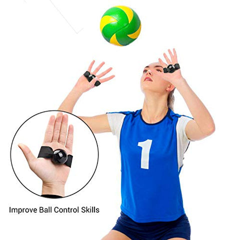 Image of TOBWOLF Volleyball Training Equipment Aid, Elastic Self-Training Volleyball Resistance Band with Adjustable Waist Belt & Ball Pouch & Hand Strap for Practicing Serving, Spiking, Arm Swing Passing