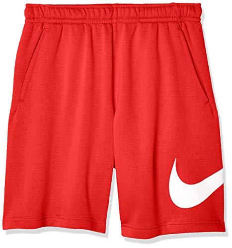 Nike Men's Sportswear Graphic Club Short, University Red/White